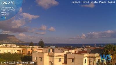 immagine della webcam nei dintorni di Mondello: webcam Capaci