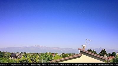 immagine della webcam nei dintorni di Budoia: webcam Casarsa della Delizia