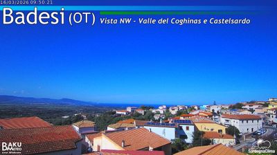 immagine della webcam nei dintorni di Trinità d'Agultu e Vignola: webcam Badesi