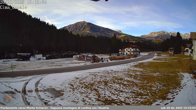 immagine della webcam nei dintorni di Monte Zoncolan: webcam San Pietro di Cadore