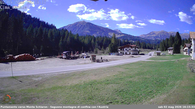 immagine della webcam nei dintorni di Monte Zoncolan: webcam San Pietro di Cadore