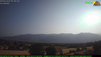 immagine della webcam nei dintorni di Sant'Eufemia a Maiella: webcam Sulmona
