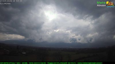 immagine della webcam nei dintorni di Sant'Eufemia a Maiella: webcam Sulmona