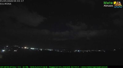 immagine della webcam nei dintorni di Sant'Eufemia a Maiella: webcam Sulmona