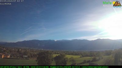 immagine della webcam nei dintorni di Ortona dei Marsi: webcam Sulmona