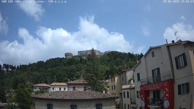 immagine della webcam nei dintorni di Perticara di Novafeltria: webcam San Leo