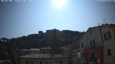 immagine della webcam nei dintorni di Perticara di Novafeltria: webcam San Leo