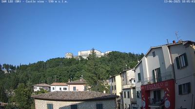 immagine della webcam nei dintorni di Perticara di Novafeltria: webcam San Leo
