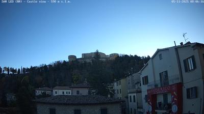 immagine della webcam nei dintorni di Perticara di Novafeltria: webcam San Leo