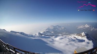immagine della webcam nei dintorni di Gressoney-la-Trinitè: webcam Punta Indren