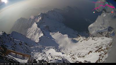 immagine della webcam nei dintorni di Macugnaga: webcam Capanna Margherita