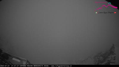 immagine della webcam nei dintorni di Alagna Valsesia: webcam Capanna Margherita