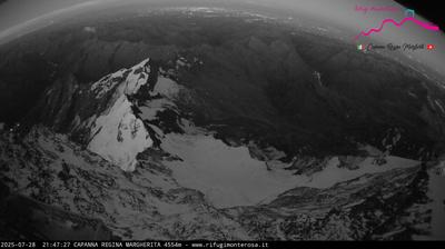 immagine della webcam nei dintorni di Macugnaga: webcam Capanna Margherita