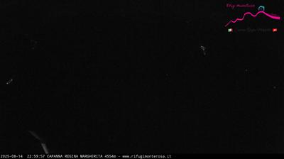 immagine della webcam nei dintorni di Valtournenche Colle Superiore: webcam Capanna Margherita
