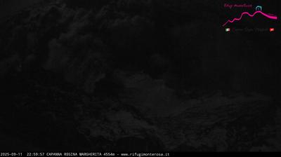 immagine della webcam nei dintorni di Punta Indren: webcam Capanna Margherita