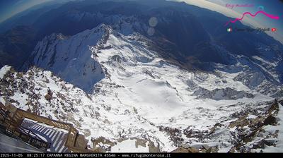 immagine della webcam nei dintorni di Pianalunga: webcam Capanna Margherita