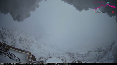 immagine della webcam nei dintorni di Gressoney-la-Trinitè: webcam Capanna Margherita