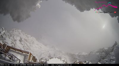 immagine della webcam nei dintorni di Valtournenche Colle Superiore: webcam Capanna Margherita