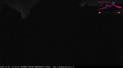 immagine della webcam nei dintorni di Cervinia Plan Maison: webcam Capanna Margherita