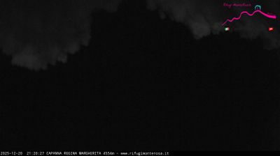 immagine della webcam nei dintorni di Riva Valdobbia: webcam Capanna Margherita