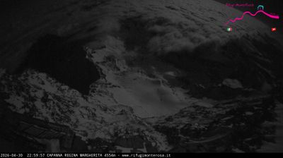 immagine della webcam nei dintorni di Valtournenche: webcam Capanna Margherita