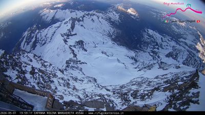 immagine della webcam nei dintorni di Carcoforo: webcam Capanna Margherita