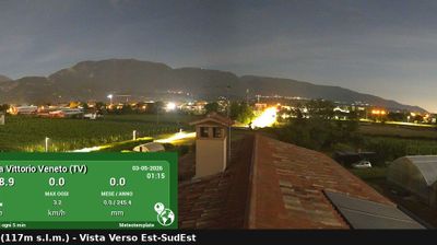 immagine della webcam nei dintorni di Pieve d'Alpago: webcam Vittorio Veneto