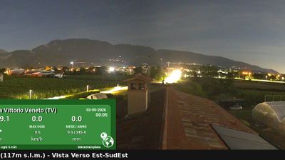 immagine della webcam nei dintorni di Santa Lucia di Piave: webcam Vittorio Veneto