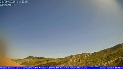 immagine della webcam nei dintorni di Roseto degli Abruzzi: webcam Canzano