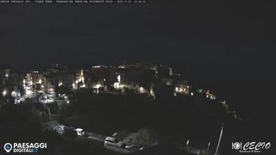 immagine della webcam nei dintorni di Riccò del Golfo di Spezia: webcam Corniglia