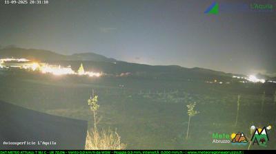 immagine della webcam nei dintorni di Lucoli: webcam Sant'Eusanio Forconese