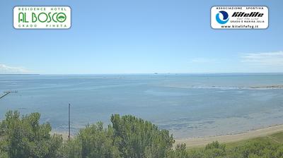 immagine della webcam nei dintorni di Barcola: webcam Grado Pineta
