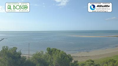 immagine della webcam nei dintorni di Monfalcone: webcam Grado Pineta