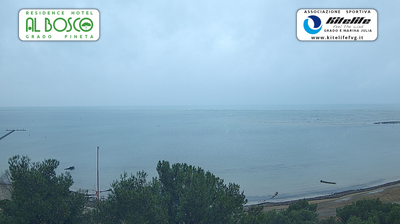immagine della webcam nei dintorni di Monfalcone: webcam Grado Pineta