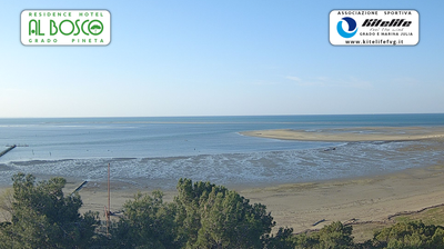 immagine della webcam nei dintorni di Monfalcone: webcam Grado Pineta