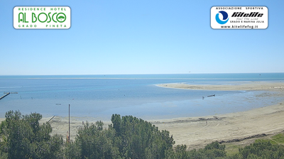 immagine della webcam nei dintorni di Muggia: webcam Grado Pineta