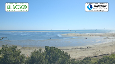immagine della webcam nei dintorni di Barcola: webcam Grado Pineta