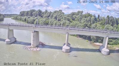 immagine della webcam nei dintorni di Fossalta di Piave: webcam Ponte di Piave