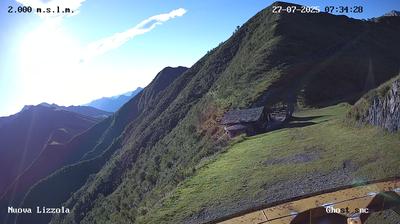 immagine della webcam nei dintorni di Chiesa in Valmalenco: webcam Valbondione
