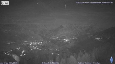 immagine della webcam nei dintorni di Monte Avena: webcam Lamon