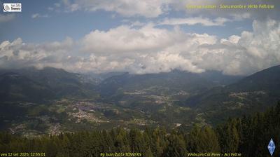 immagine della webcam nei dintorni di Monte Grappa: webcam Lamon