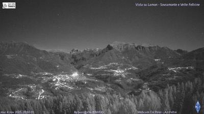 immagine della webcam nei dintorni di Feltre: webcam Lamon