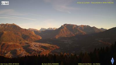 immagine della webcam nei dintorni di Seren del Grappa: webcam Lamon