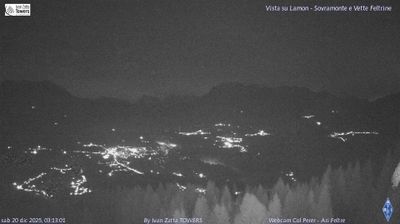 immagine della webcam nei dintorni di Passo di Gobbera: webcam Lamon