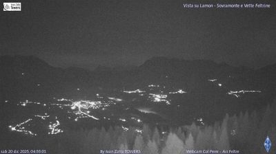 immagine della webcam nei dintorni di Passo di Cereda: webcam Lamon