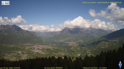 immagine della webcam nei dintorni di Monte Avena: webcam Lamon