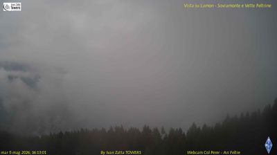 immagine della webcam nei dintorni di Monte Avena: webcam Lamon