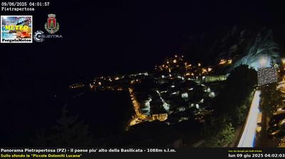 immagine della webcam nei dintorni di Potenza: webcam Pietrapertosa