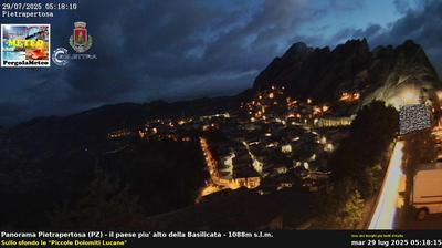 immagine della webcam nei dintorni di Marsico Nuovo: webcam Pietrapertosa