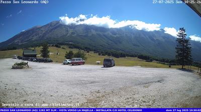 immagine della webcam nei dintorni di Caramanico Terme: webcam Sant'Eufemia a Maiella